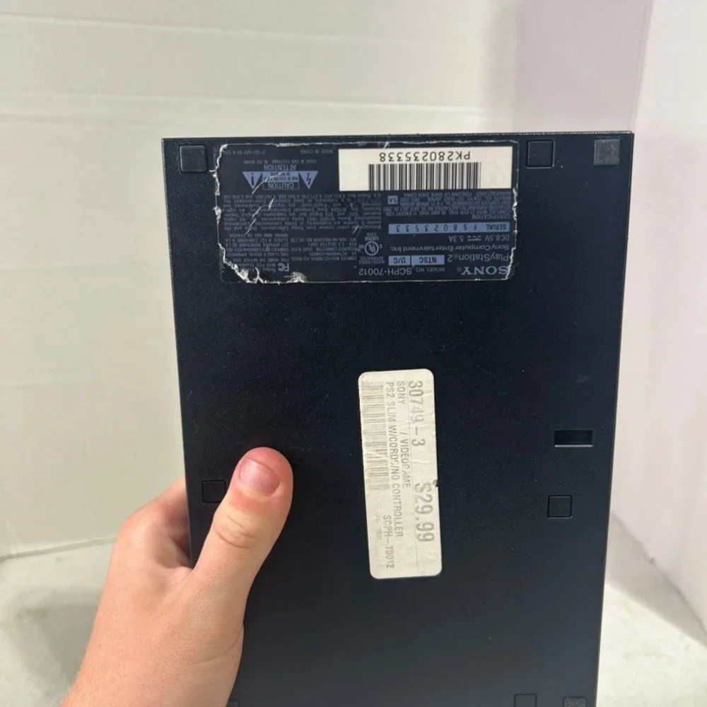 Sony PlayStation 2 PS2 Slim Charcoal Black Console SCPH-70012 Parts Repair